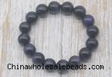CGB5328 10mm, 12mm round purple tiger eye beads stretchy bracelets
