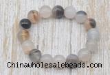 CGB5343 10mm, 12mm round montana agate beads stretchy bracelets