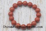 CGB5372 10mm, 12mm round red jasper beads stretchy bracelets