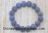 CGB5522 10mm, 12mm round matte lapis lazuli beads stretchy bracelets
