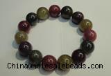 CGB652 7.5 inches 13.5mm - 14mm round natural ruby sapphire bracelet