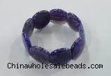 CGB702 8 inches 25*30mm agate gemstone bracelet wholesale