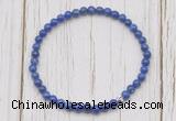 CGB7215 4mm tiny lapis lazuli beaded meditation yoga bracelets