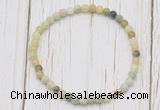 CGB7241 4mm tiny flower jade beaded meditation yoga bracelets