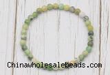 CGB7245 4mm tiny Australia chrysoprase beaded meditation yoga bracelets