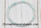 CGB7252 4mm tiny amazonite beaded meditation yoga bracelets