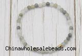 CGB7297 4mm tiny seaweed quartz beaded meditation yoga bracelets