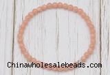 CGB7306 4mm tiny sunstone beaded meditation yoga bracelets