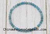 CGB7309 4mm tiny apatite beaded meditation yoga bracelets