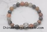 CGB7364 8mm fancy jasper bracelet with lion head for men or women