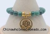 CGB7781 8mm African jade bead with luckly charm bracelets
