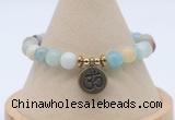 CGB7793 8mm amazonite bead with luckly charm bracelets wholesale