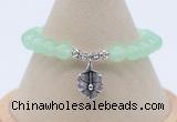 CGB7881 8mm candy jade bead with luckly charm bracelets whoesale