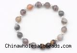 CGB8217 8mm Botswana agate & yellow tiger eye beaded stretchy bracelets