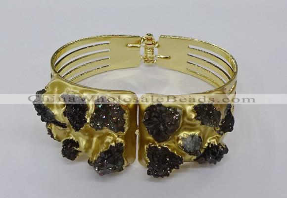 CGB846 30*68mm - 30*70mm druzy agate gemstone bangles wholesale