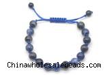 CGB8779 8mm,10mm round sodalite adjustable macrame bracelets