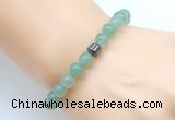 CGB8833 8mm, 10mm green aventurine & drum hematite power beads bracelets