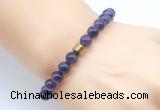 CGB8854 8mm, 10mm amethyst & drum hematite power beads bracelets