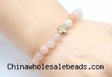 CGB8894 8mm, 10mm pink aventurine & cross hematite power beads bracelets