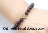 CGB8898 8mm, 10mm brecciated jasper & cross hematite power beads bracelets