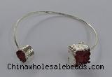 CGB890 12mm - 14*15mm freeform druzy agate gemstone bangles