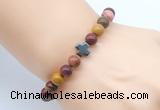 CGB8905 8mm, 10mm mookaite & cross hematite power beads bracelets