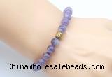 CGB9287 8mm, 10mm dogtooth amethyst & drum hematite power beads bracelets