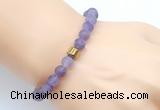 CGB9302 8mm, 10mm matte amethyst & drum hematite power beads bracelets