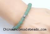 CGB9308 8mm, 10mm matte green aventurine & drum hematite power beads bracelets