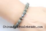 CGB9320 8mm, 10mm matte rhyolite & drum hematite power beads bracelets