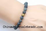 CGB9335 8mm, 10mm matte kambaba jasper & drum hematite power beads bracelets