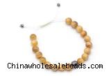 CGB9498 8mm, 10mm golden tiger eye & drum hematite adjustable bracelets