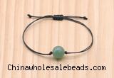 CGB9916 Fashion 12mm green aventurine adjustable bracelet jewelry