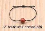 CGB9923 Fashion 12mm red jasper adjustable bracelet jewelry