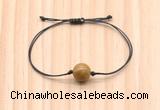 CGB9926 Fashion 12mm wooden jasper adjustable bracelet jewelry