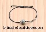 CGB9939 Fashion 12mm greeting pine jasper adjustable bracelet jewelry