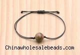 CGB9942 Fashion 12mm unakite gemstone adjustable bracelet jewelry