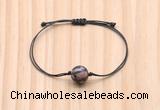 CGB9943 Fashion 12mm rhodonite gemstone adjustable bracelet jewelry
