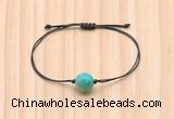 CGB9962 Fashion 12mm peafowl agate adjustable bracelet jewelry