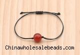 CGB9964 Fashion 12mm red agate adjustable bracelet jewelry