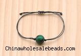 CGB9972 Fashion 12mm green tiger eye adjustable bracelet jewelry