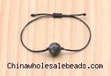CGB9985 Fashion 12mm black labradorite adjustable bracelet jewelry