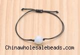 CGB9987 Fashion 12mm white moonstone adjustable bracelet jewelry