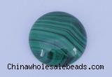 CGC15 20pcs 4mm flat round natural malachite gemstone cabochons