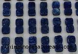 CGC229 12*12mm square druzy quartz cabochons wholesale