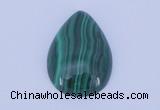 CGC33 2pcs 16*26mm flat teardrop natural malachite gemstone cabochons