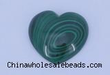 CGC36 2pcs 18*18mm heart natural malachite gemstone cabochons