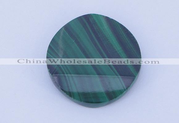 CGC41 25mm faceted coin natural malachite gemstone cabochons