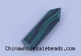 CGC43 10*30mm faceted column natural malachite gemstone cabochons