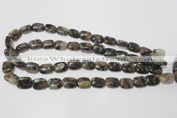 CGE159 15.5 inches 12*16mm rectangle glaucophane gemstone beads